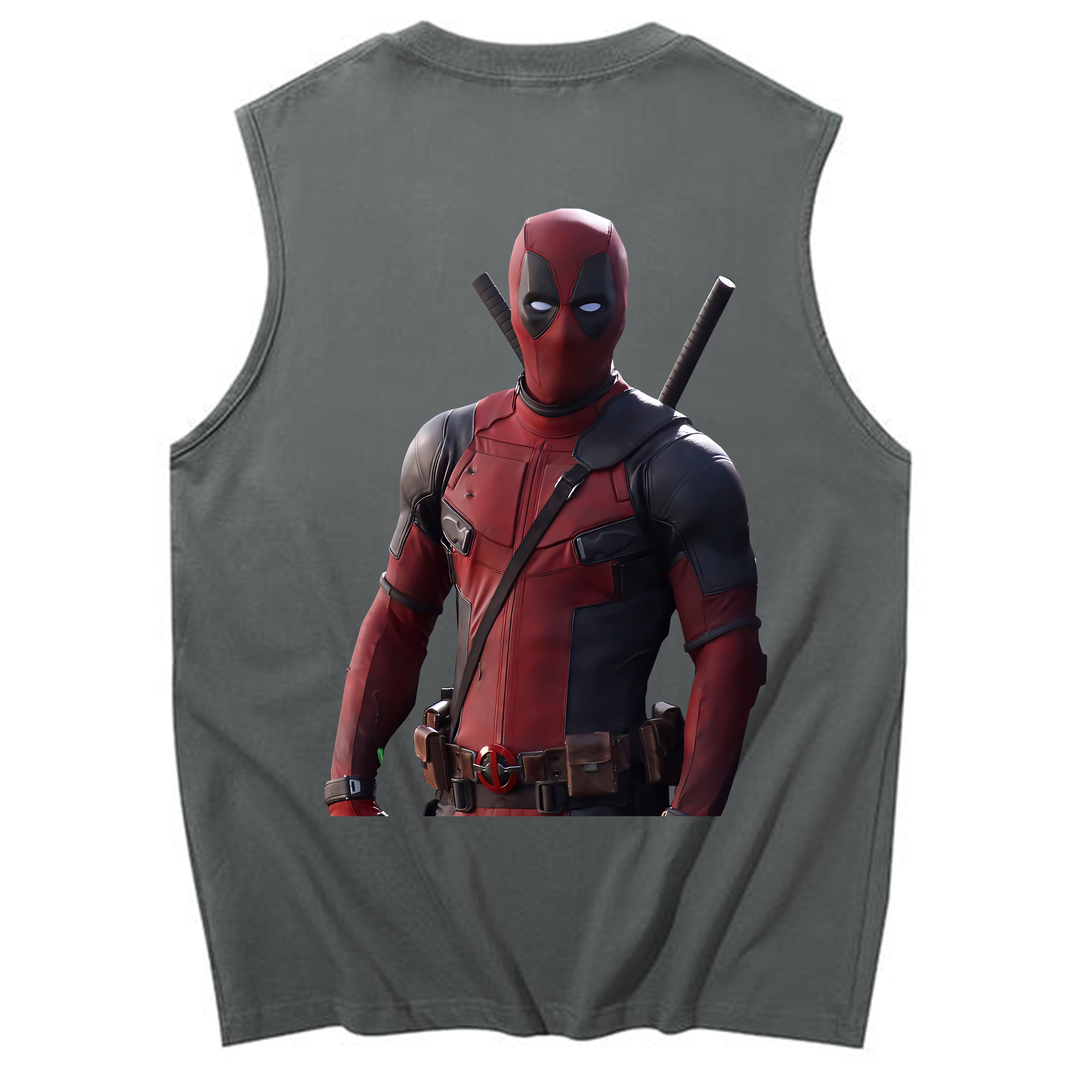 （画像用） Deadpool デッドプール コットン100％タンクトップ（背面プリント）